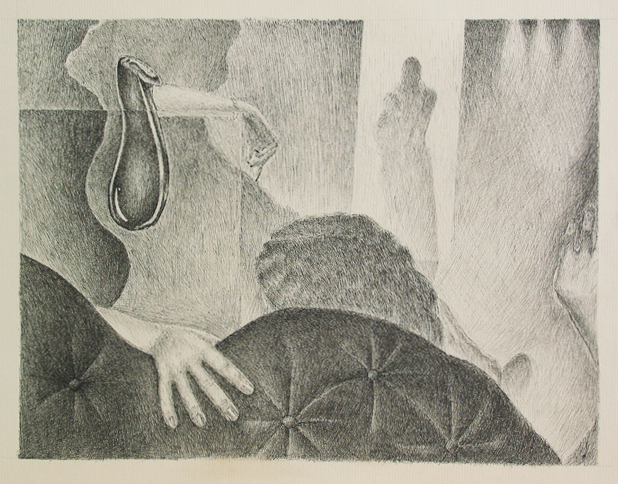 Refections pen & ink